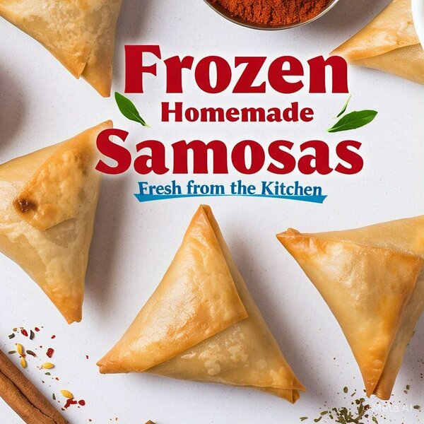 Home made samsosa ready to fry