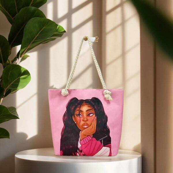 Sac cabas illustré tendance