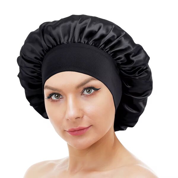 Bonnet de nuit en satin