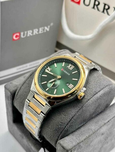 Montre CURREN Verte Élégante pour Homme