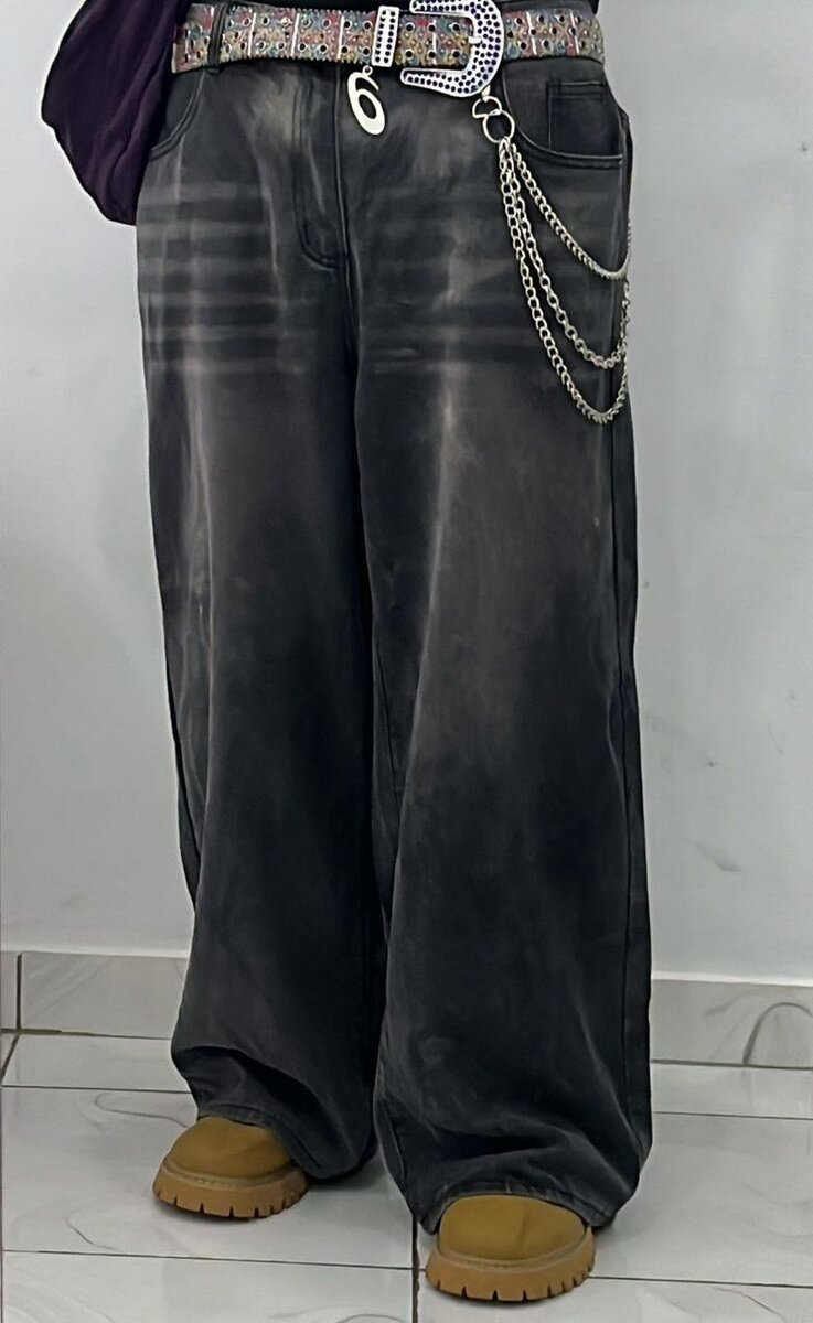 Jeans larges homme rétro