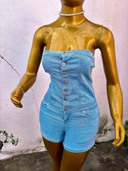 Combinaison en jean femme