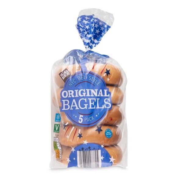 Village Bakery Bagels 425g/5 Pack
