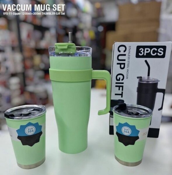3 Pcs Stainless Steel Vacuum Mug Gift Set Cup & Bottle