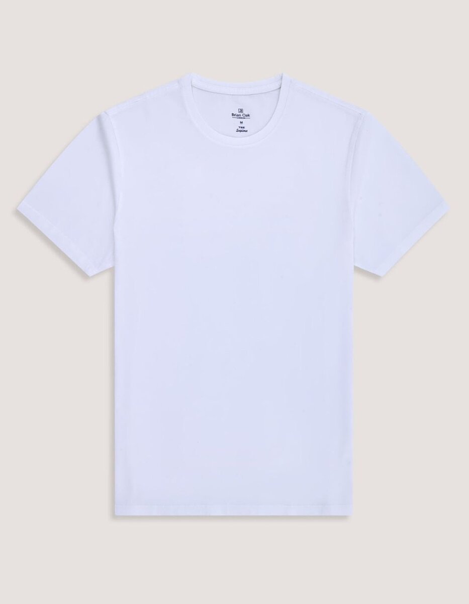 T-shirt blanc en coton