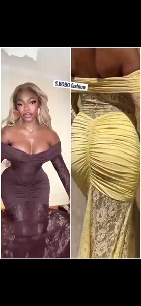 Robe longue élégante en dentelle