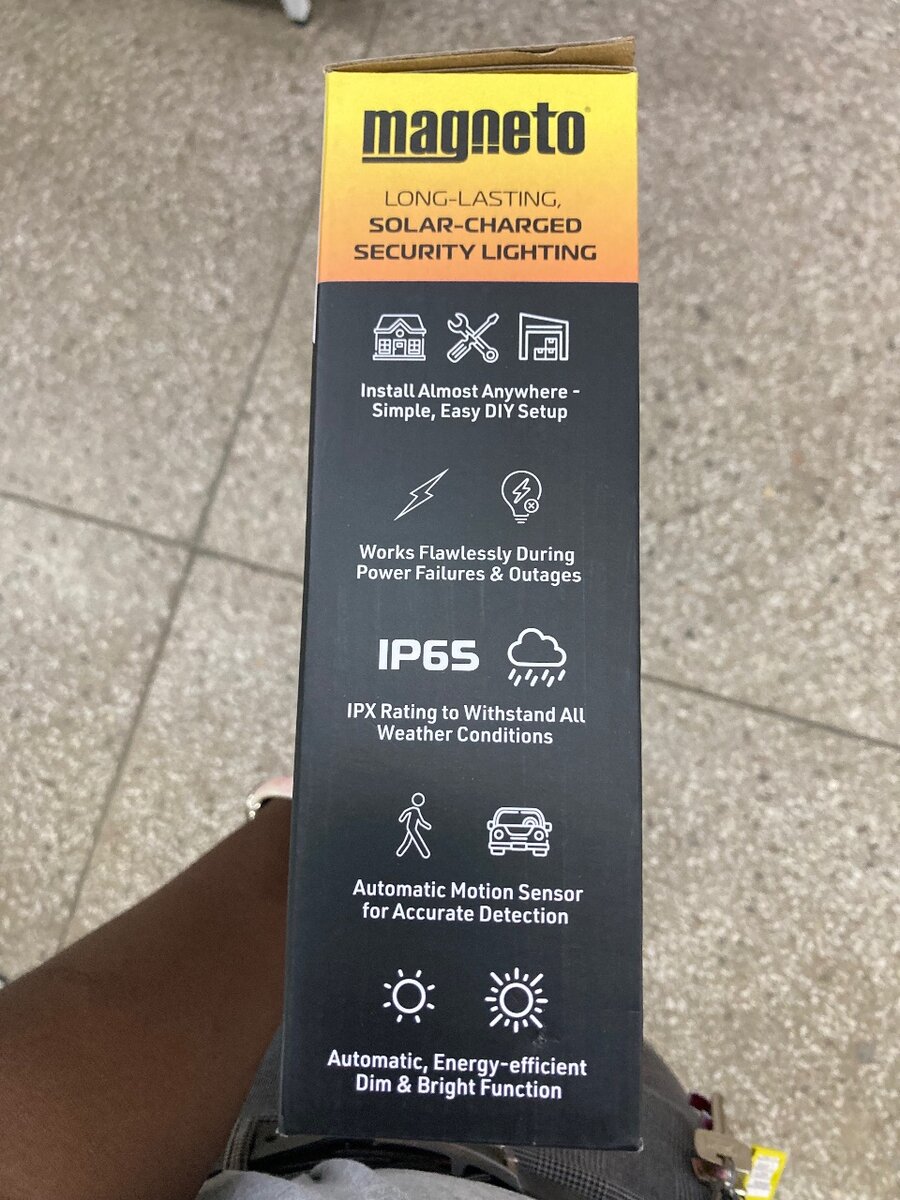 Solar powered security light