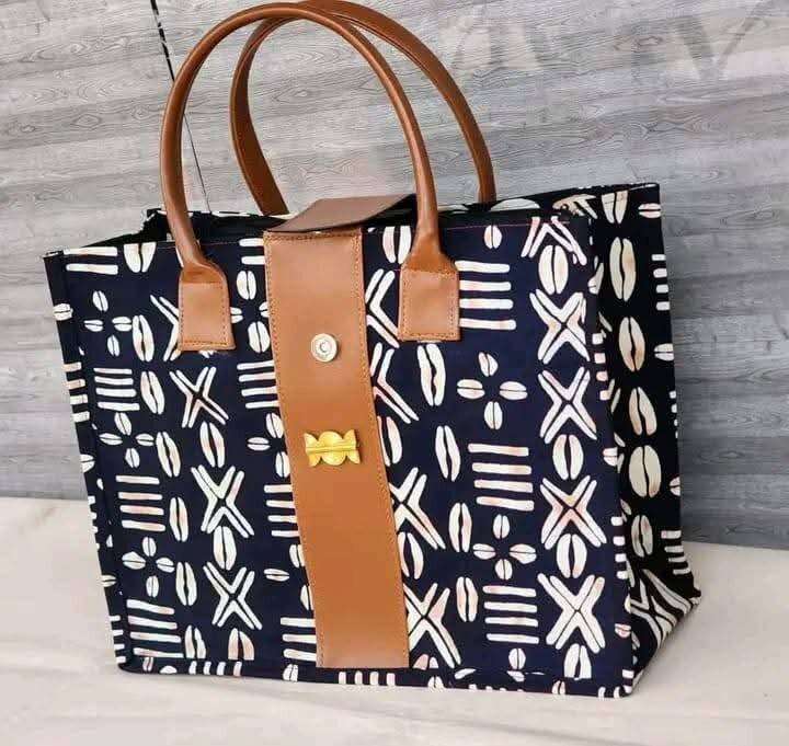 Sac en toile imprimée chic