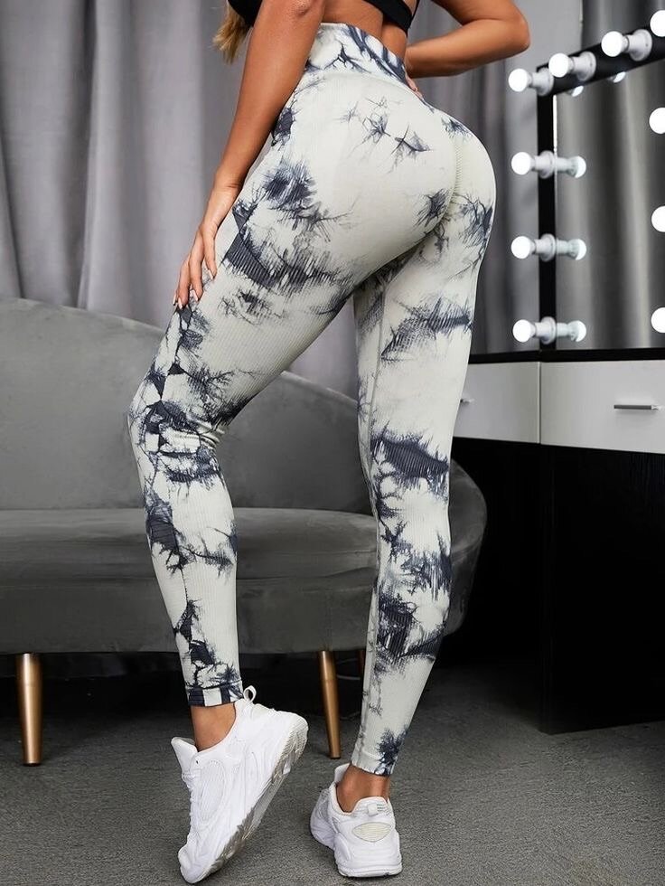 Collant à motif marbré