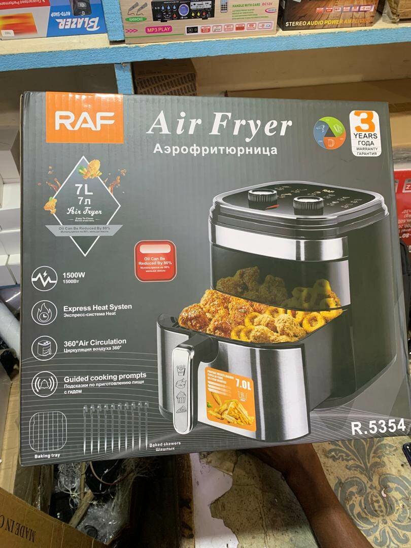 RAF 7L Air Fryer - Black