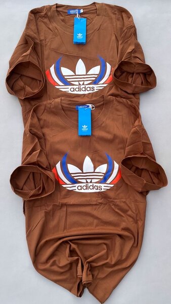 T-Shirt Adidas Marron Unisexe
