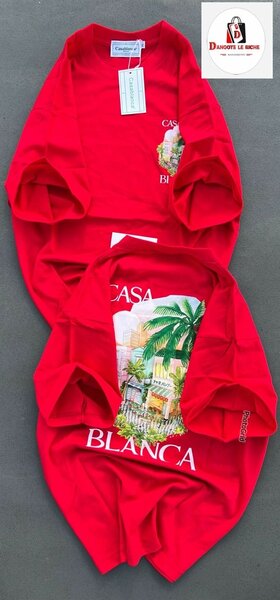 T-shirt rouge Casablanca