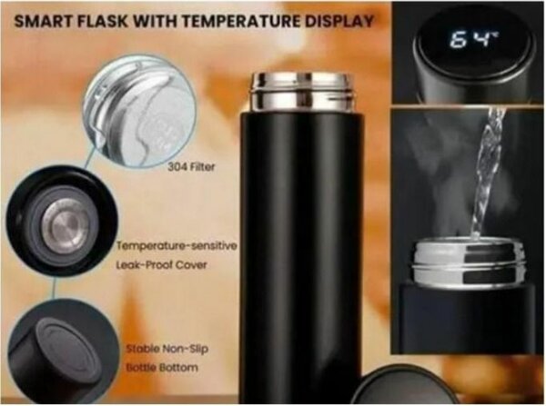 Gourde Intelligente avec affichage de température à LED