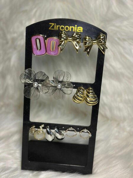 Boucles d'Oreilles Zirconia Mode