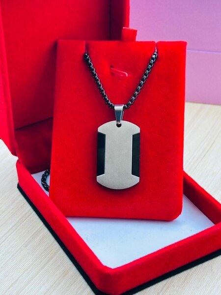 Collier Pendentif en Acier pour Homme