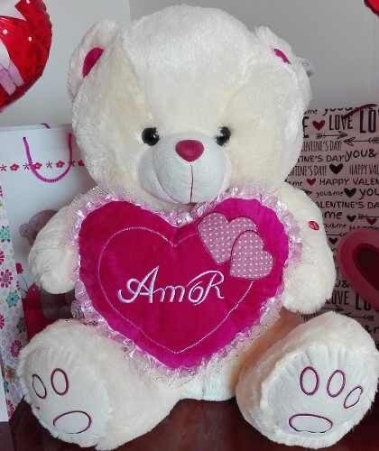 Ours en peluche avec cœur 'Amor'