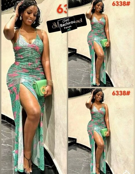 Robe longue fendue élégante