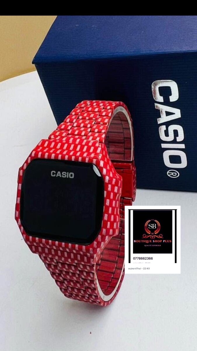 Montre Casio  écran tactile authentique avec sa boîte