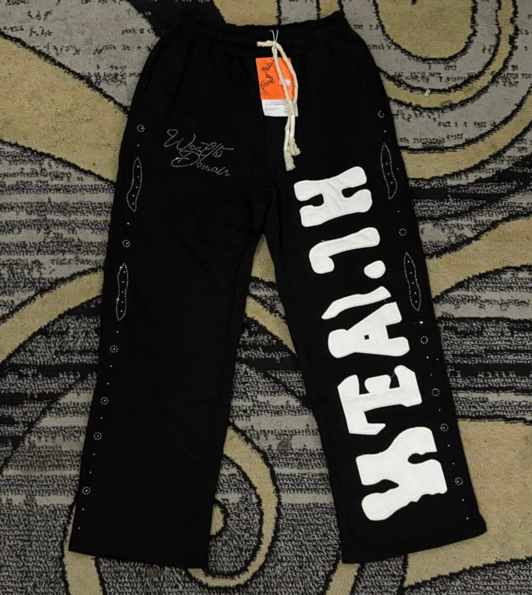 Pantalon large imprimé unisexe