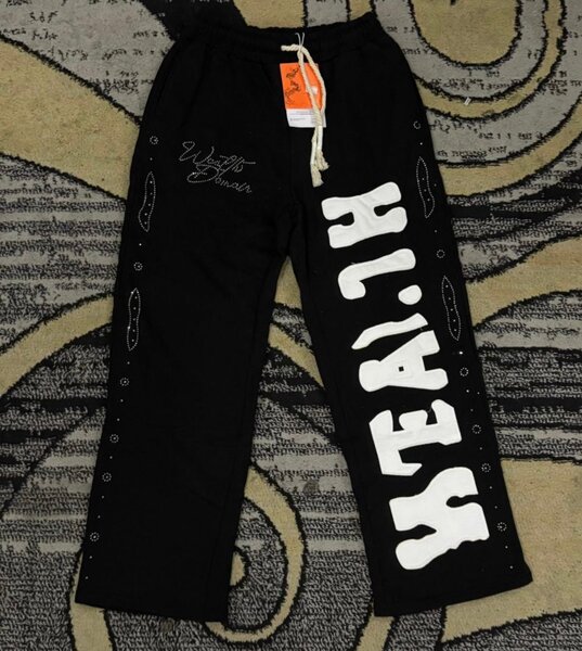 Pantalon large imprimé unisexe