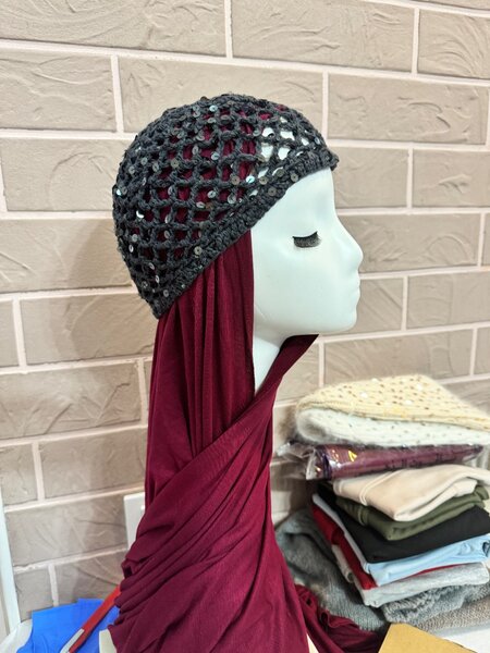 Трендовые сеточные шапки