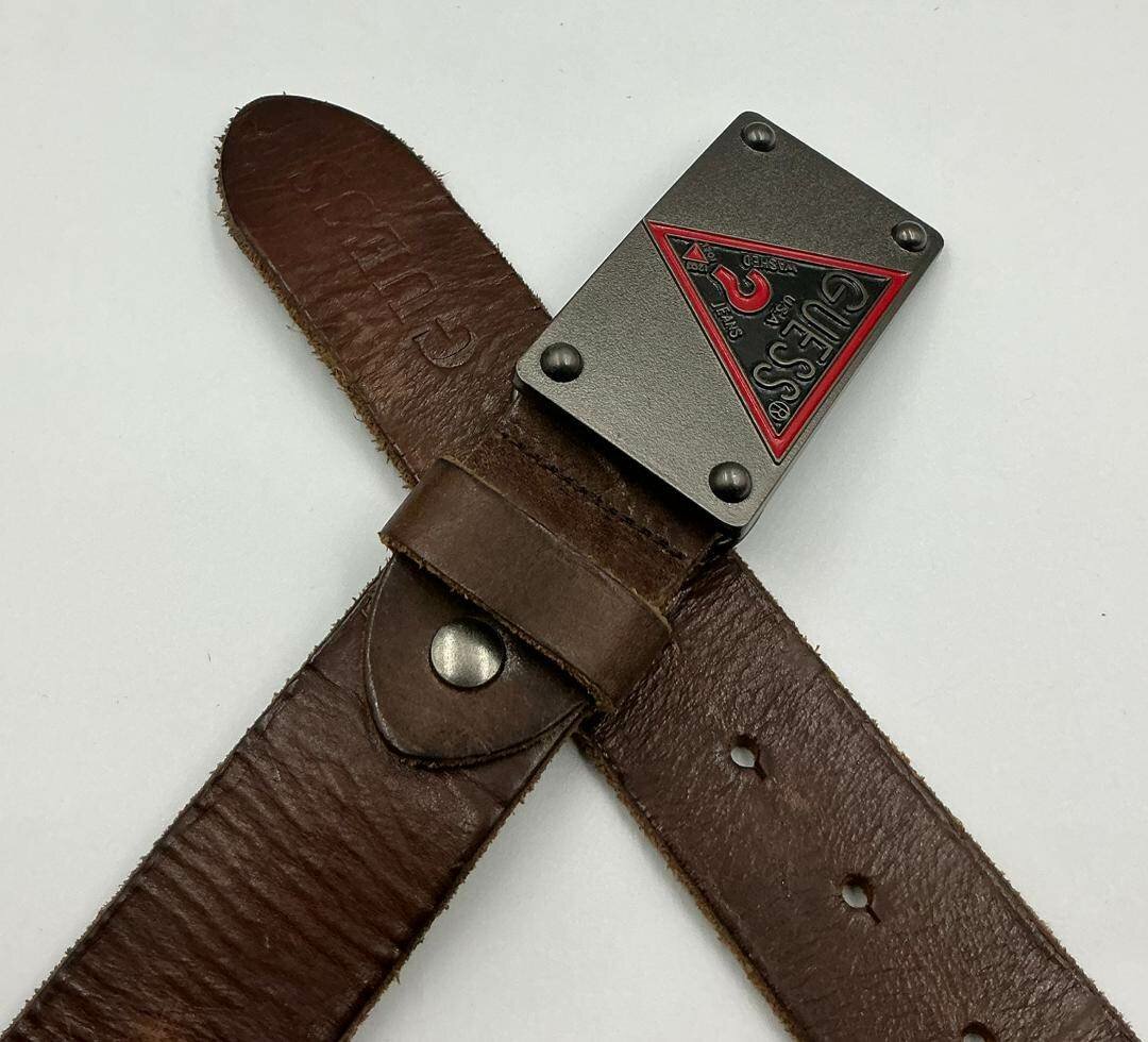 Ceinture en cuir marron élégante