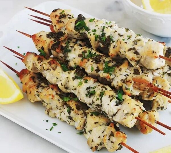 Brochettes de Viande,gésier