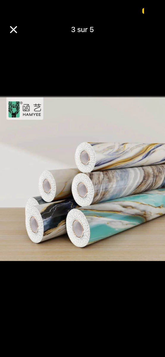 Papiers peints adhésifs marbre