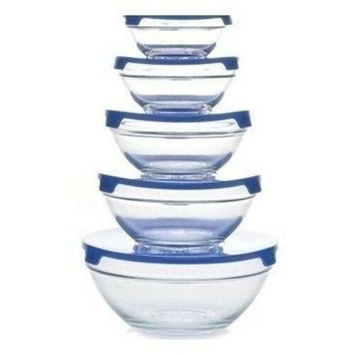 Bols de 5 pièces en verre