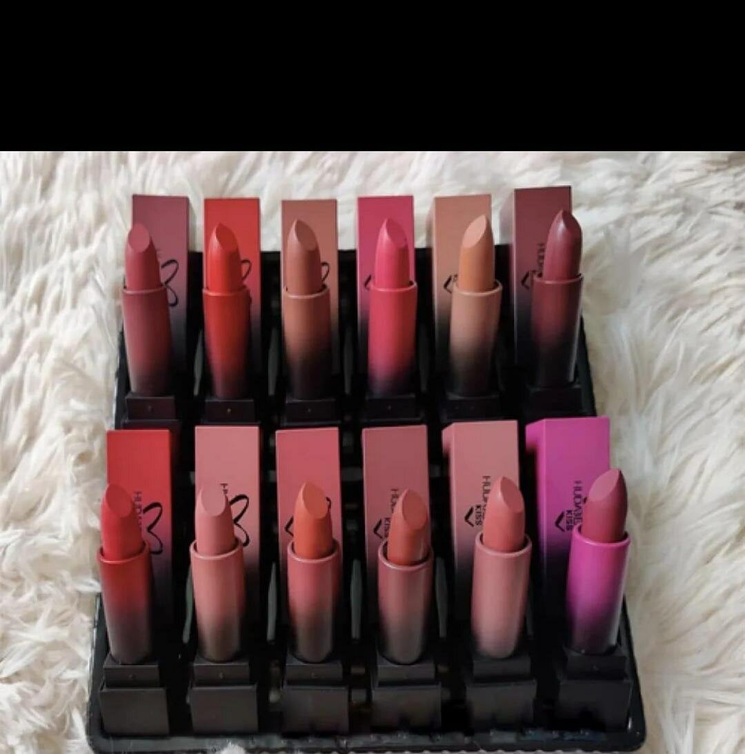 12Pcs Matte Finish Lipsticks