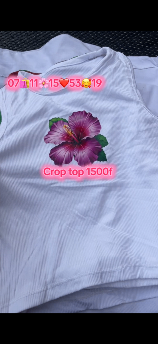 Crop top floral style