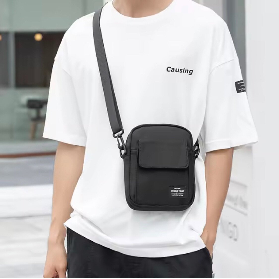 Sac Bandoulière Compact Noir