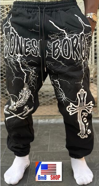 Pantalon jogging imprimé tendance