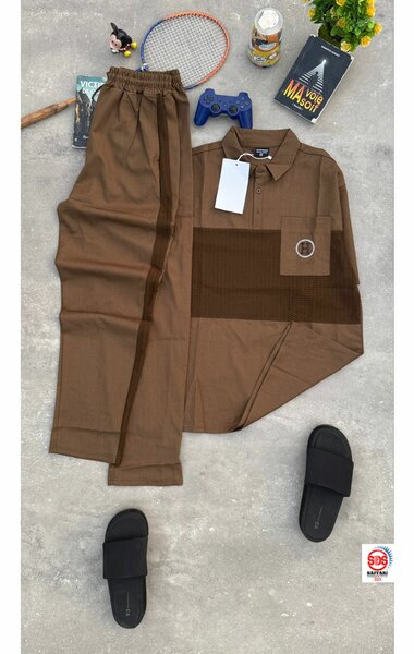 Ensemble survêtement marron pour homme