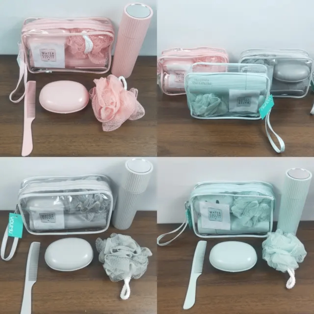 Trousse de Toilette Transparent PVC Imperméable