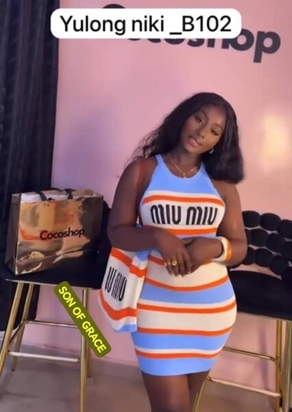 Robe Rayée Femme Élégante