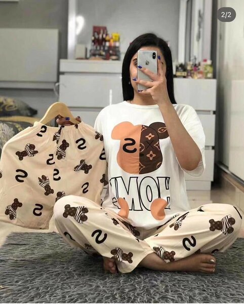 Ensemble pyjama culotte plus pantalon