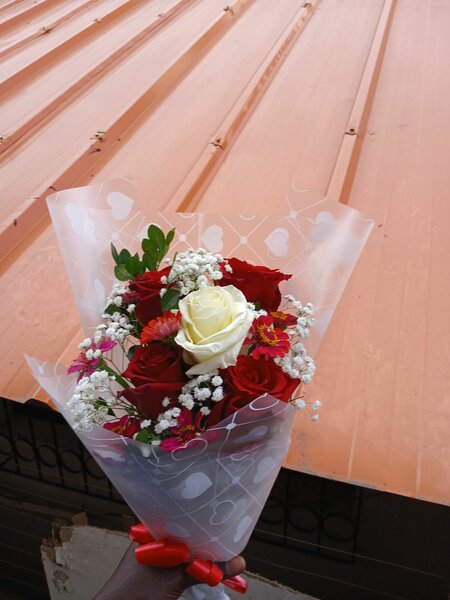 Bouquet de roses romantique