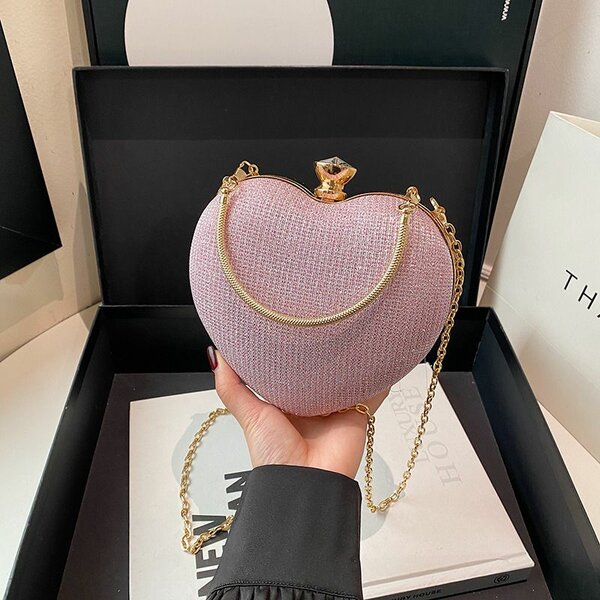 Sac à Main Cœur Rose