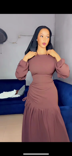 Robe longue élégante en djazz