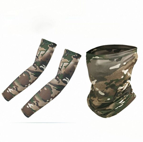 Manchettes et cache-cou camouflage