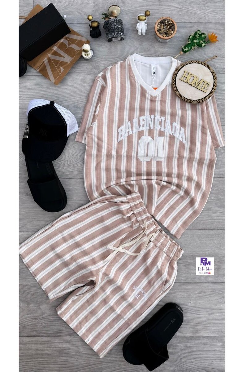 Ensemble détente rayé pour homme