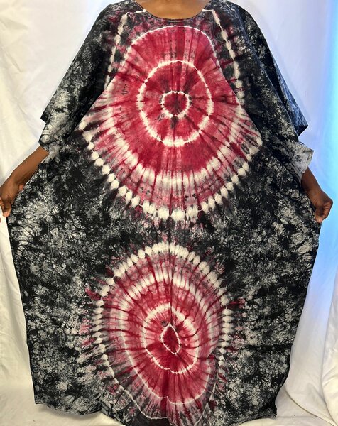 Robe Caftan Tie-Dye Bohème