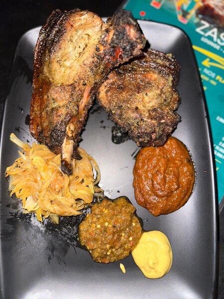 Grilled Pork Chops Platter