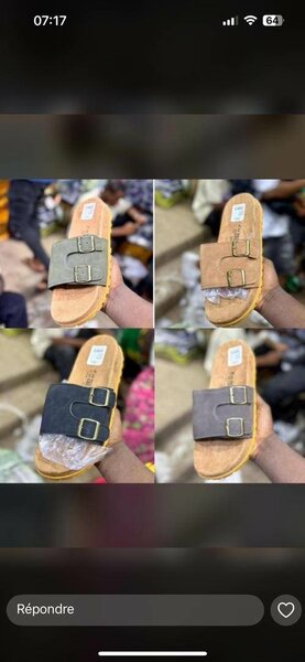 Sandales en cuir ajustables