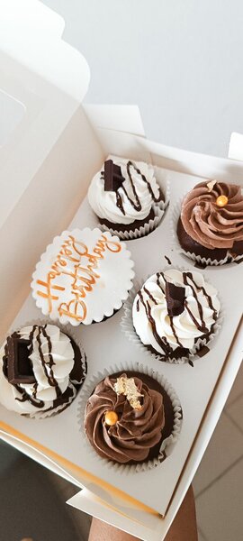 6 Cupcakes au chocolat