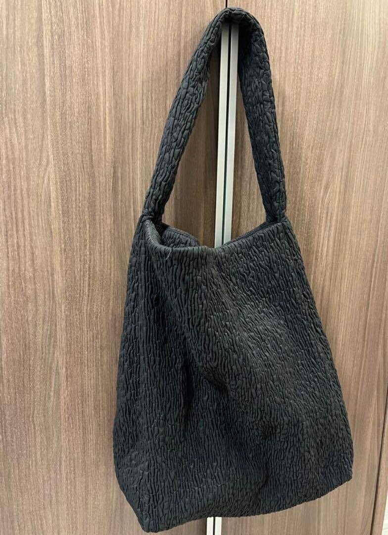 Sac en tissu texturé noir