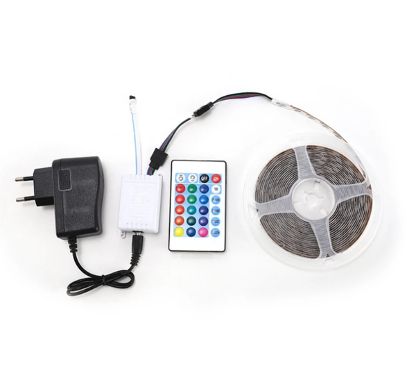5M RGB LED Strip Light With Remote Control