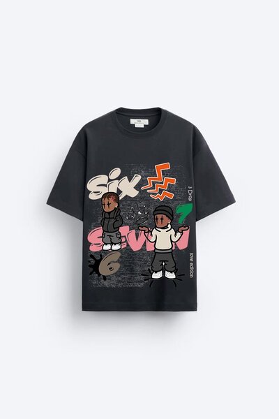 T-shirt graphique en coton