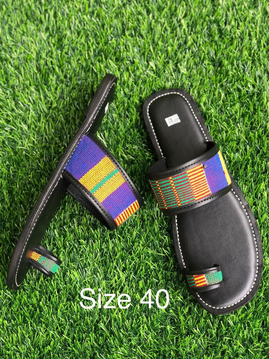 African fabric footwear